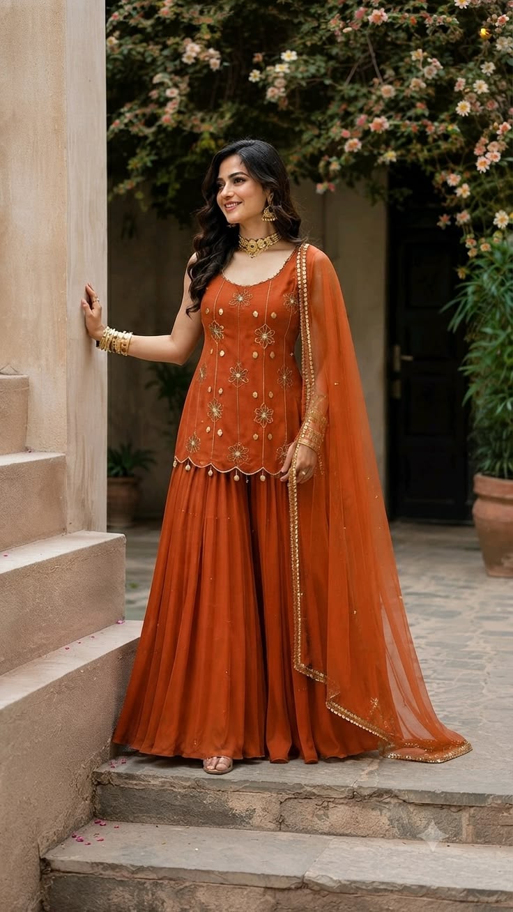 Festive Sharara Ensemble